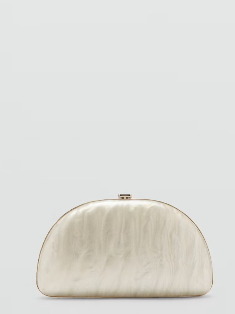 Mango PEARL-EFFECT CLUTCH BAG